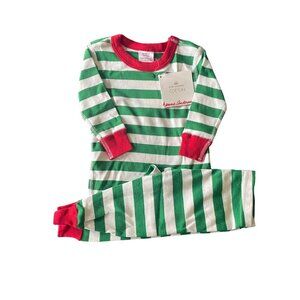 NWT Hanna Andersson Organic Holiday Stripe Pajamas Size 60